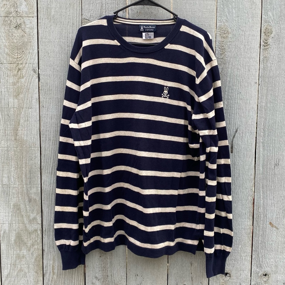 Psycho bunny striped sweater